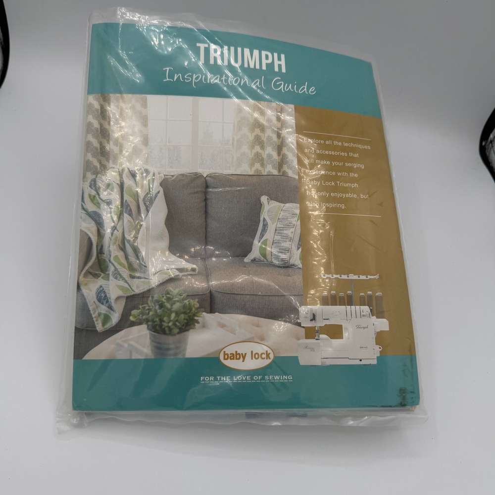 Baby Lock Triumph Inspirational Guide Serger Sewing Machine Workbook Spiral